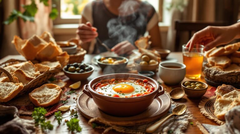 œuf à la marocaine petit déjeuner