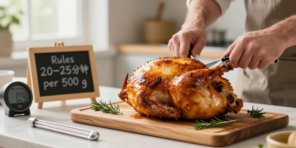 temps cuisson poulet entier