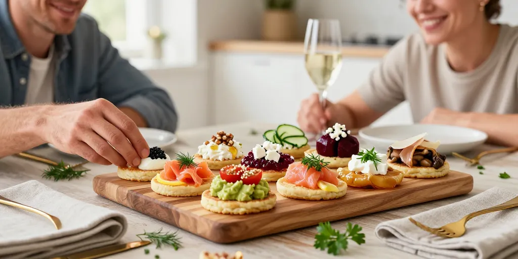 blinis en apéritif