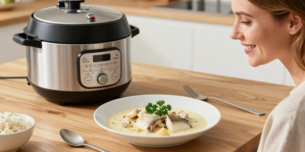blanquette de saumonette au cookeo