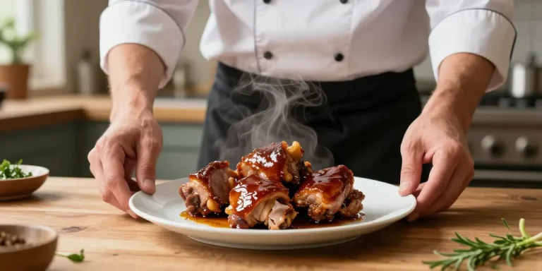 joues de porc cidre et miel