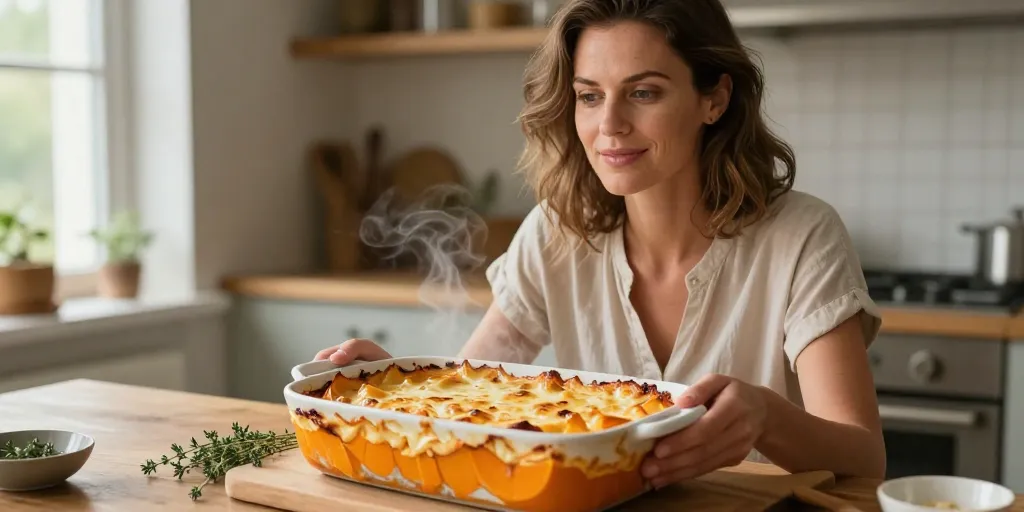 recette gratin de courges butternut