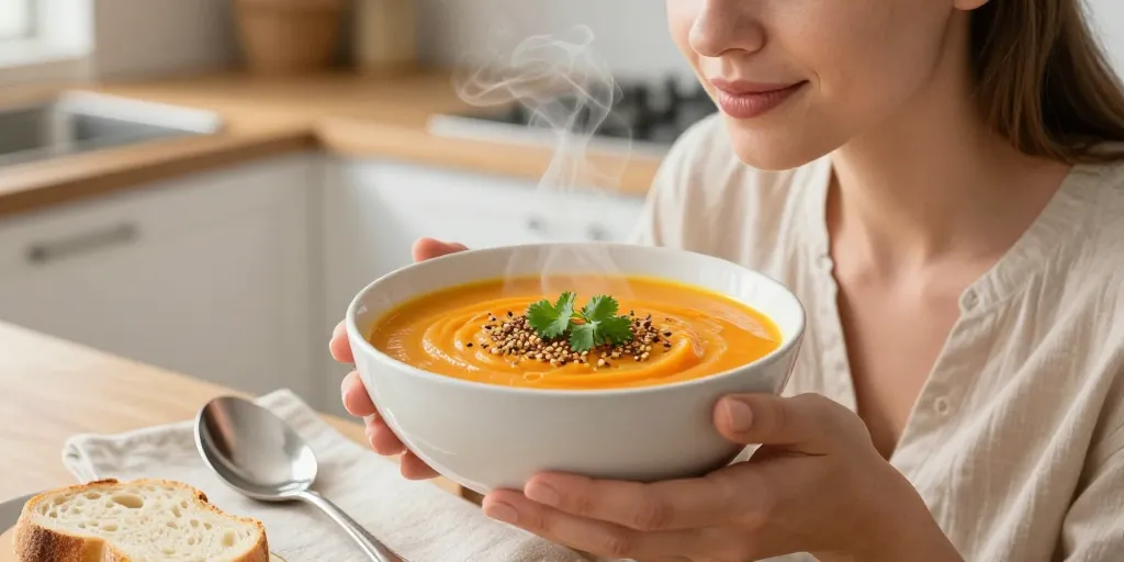 Velouté de carottes au curry et cumin : la recette rapide et onctueuse